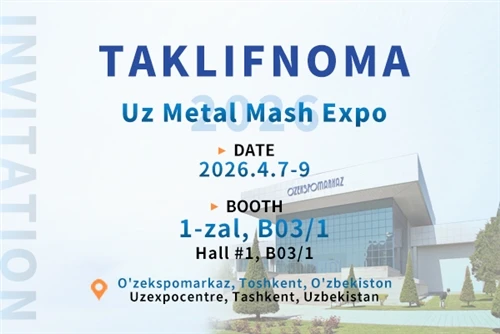 JMJD esittelee TAKLIFNOMA Uz Metal Mash Expo 2026 -näyttelyssä